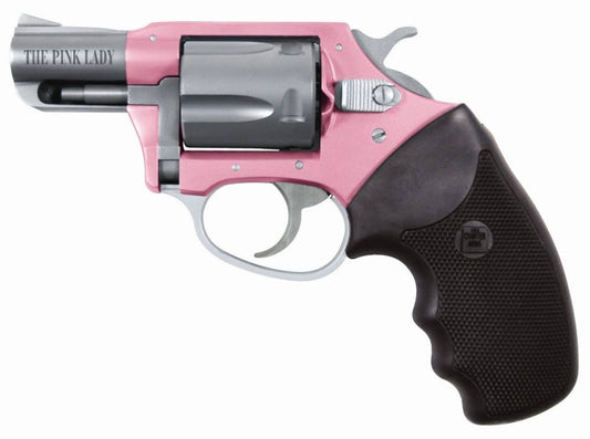 CHARTER ARMS PINK LADY 38 SPECIAL PINK/SS 2" 5RD RUBBER GRIPS / 5-SHOT