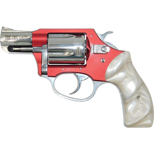 CHARTER ARMS CHIC LADY 38 SPECIAL RED/PRL 2" 5RD PEARL GRIPS