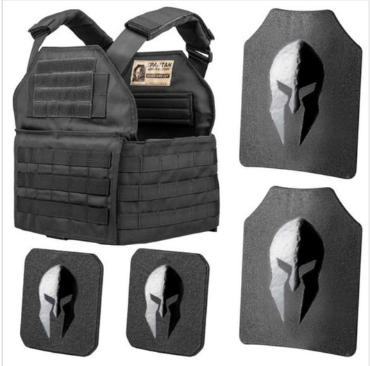 Spartan™ Omega™ AR500 Body Armor and Spartan Shooters Cut Plate Carrier Entry Level Package