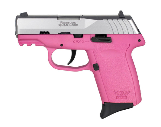 SCCY INDUSTRIES CPX-2 GEN 3 9MM SS/PINK 10+1 PINK POLYMER FRAME|NO SAFETY