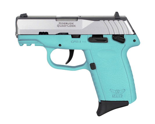 SCCY INDUSTRIES CPX-1 GEN 3 9MM SS/BLUE 10+1 SFTY SCCY BLUE POLYMER FRAME