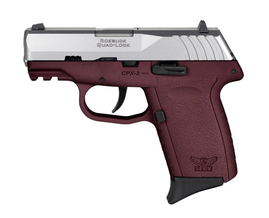 SCCY INDUSTRIES CPX-2 G3 9MM SS/CRIMSON 10+1 CRIMSON POLY FRAME | NO SAFETY