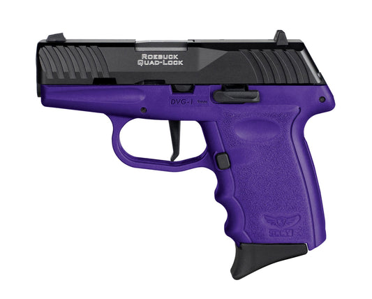 SCCY INDUSTRIES DVG-1 9MM BK/PURP 10+1 NO SFTY