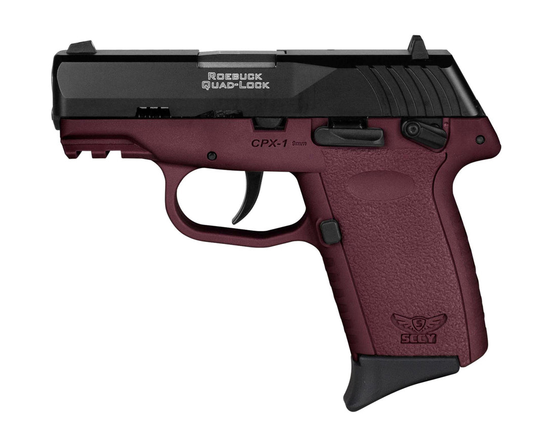 SCCY INDUSTRIES CPX-1 GEN 3 9MM BK/CRIM SFTY 10+1 CRIMSON POLYMER FRAME