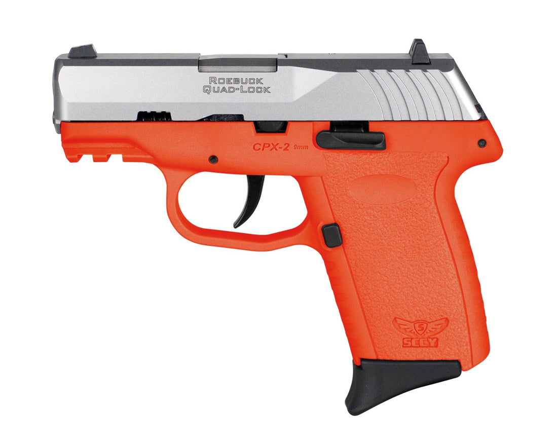 SCCY INDUSTRIES CPX-2 GEN 3 9MM SS/ORANGE 10+1 ORANGE POLY FRAME | NO SAFETY