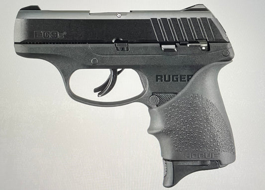Pistolet semi-automatique Ruger EC9s avec poignée Hogue Beavertail HandALL 