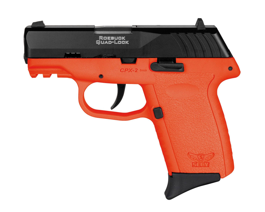 SCCY INDUSTRIES CPX-2 GEN 3 9MM BLK/ORANGE 10+1 ORANGE POLY FRAME | NO SAFETY